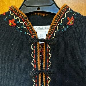 Vintage Coldwater Creek sweater. Beautifully embroidered.